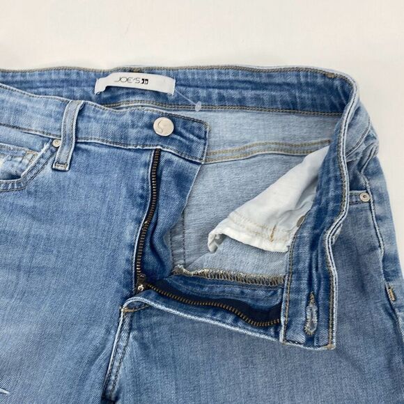 Joe's Jeans Boyfriend Slim Ankle Jeans Distressed Faded Manila Blue Stretch Size - Picture 5 of 16